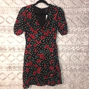 Rose Polka Dot • Fit & Flare Dress